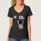 Astronaut Hodl ripple Xrp munt to the Moon Crypto T-shirt (Voorkant)