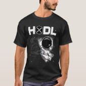 Astronaut Hodl ripple Xrp munt to the Moon Crypto T-shirt (Voorkant)