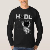 Astronaut Hodl ripple Xrp munt to the Moon Crypto T-shirt (Voorkant)