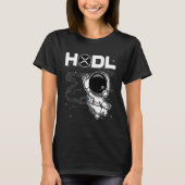 Astronaut Hodl ripple Xrp munt to the Moon Crypto T-shirt (Voorkant)