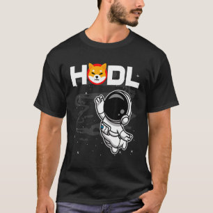 Astronaut Hodl Shiba in Shib Coin to Moon Cry T-shirt