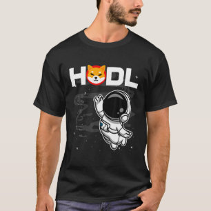 Astronaut HODL Shiba Inu SHIB Coin to Moon Cry T-shirt