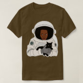 Astronaut Holding Cat 1 T-shirt (Design voorkant)