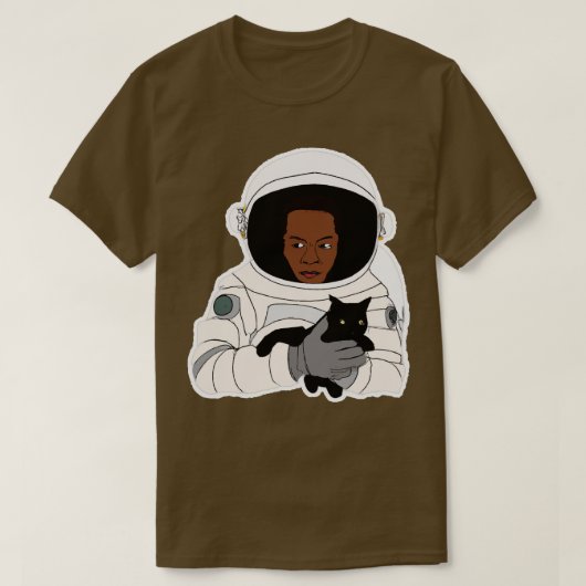 Astronaut Holding Cat 1 T-shirt (Design voorkant)