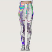 Astronaut Holographic Iridescent Space Leggings (Voorkant)