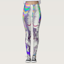 Astronaut Holographic Iridescent Space Leggings