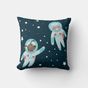 Astronaut Hond & Kat Kussen