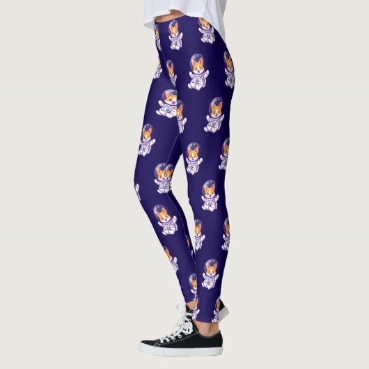 Astronaut hond Schattige hondenontwerp Leggings (Links)
