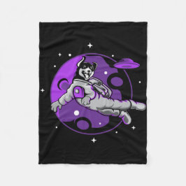 Astronaut Hond Vliegt In De Ruimte Fleece Deken