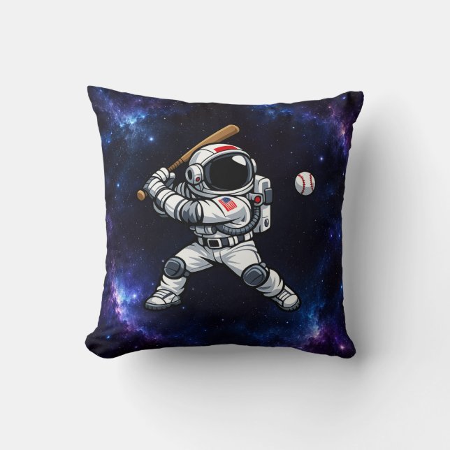 Astronaut Honkbal Kussen (Voorkant)
