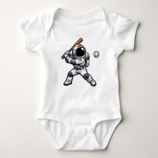 Astronaut Honkbal Romper (Voorkant)