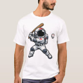 Astronaut Honkbal T-shirt (Voorkant)