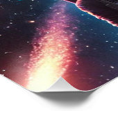 Astronaut houdt van glanzend Poster (Hoek)