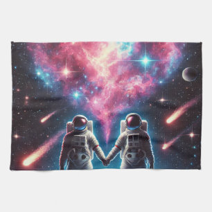 Astronaut houdt van keukenhanddoek