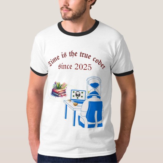 Astronaut Hourglass Head - Grappige Ruimtegamer Co T-shirt (Voorkant)
