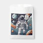 Astronaut Houston, we zijn jarig! Bedankzakje (Voorkant)