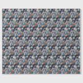 Astronaut Houston, we zijn jarig! Cadeaupapier (Vlak)