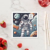 Astronaut Houston, we zijn jarig! Servet (Insitu)