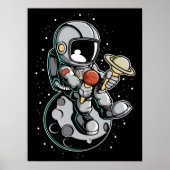 Astronaut Ice Cream Party Poster (Voorkant)