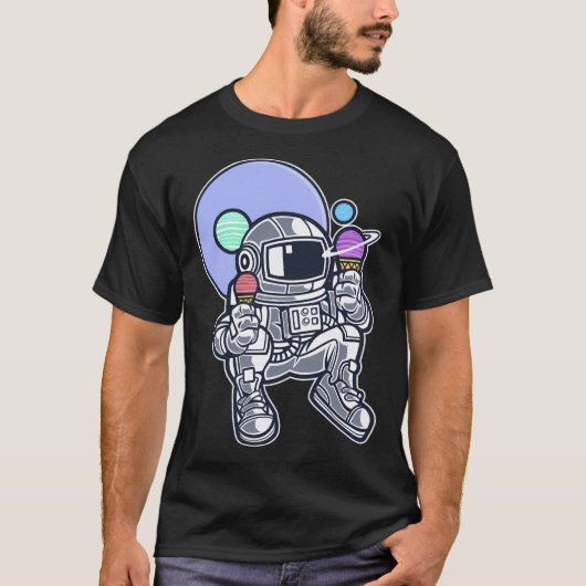 Astronaut Ice Cream T-shirt (Voorkant)
