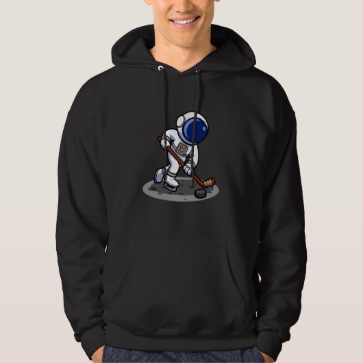 Astronaut Ice Hockey Adventure Hoodie (Voorkant)