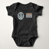 Astronaut Identity Badge and Rocket Logo Romper (Voorkant)