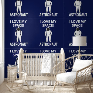 Astronaut Ik hou van mijn ruimtevaarder Behang