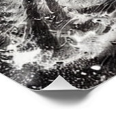 Astronaut im Strudel des Schwarzen Lochs – Dramati Perfect Poster (Hoek)