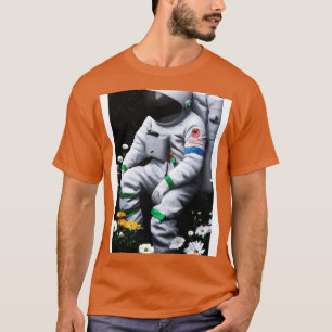 Astronaut in Bloemen 2 T-shirt