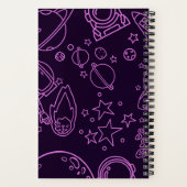 Astronaut in de buitenruimte notitieboek (Achterkant)