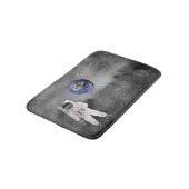 Astronaut in de buitenruimterijaarde badmat (Gekanteld)