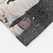 Astronaut in de buitenruimterijaarde fleece deken (Hoek)