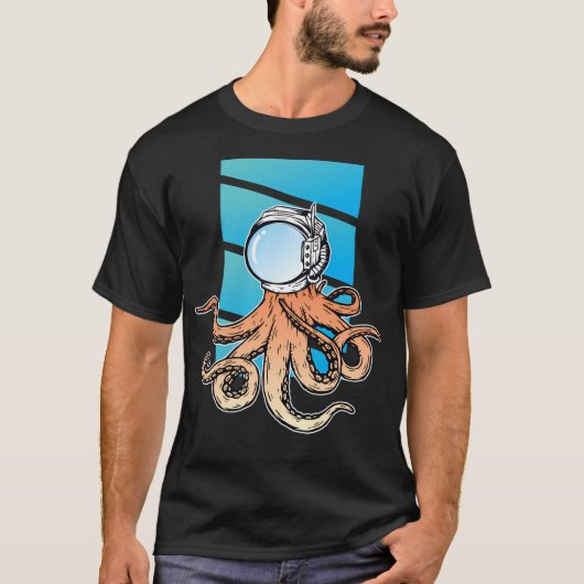 Astronaut in de oceaan - Blauw Zee - Astronaut Hel T-shirt (Voorkant)