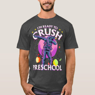 Astronaut in de preschool Terug naar school Ik lee T-shirt