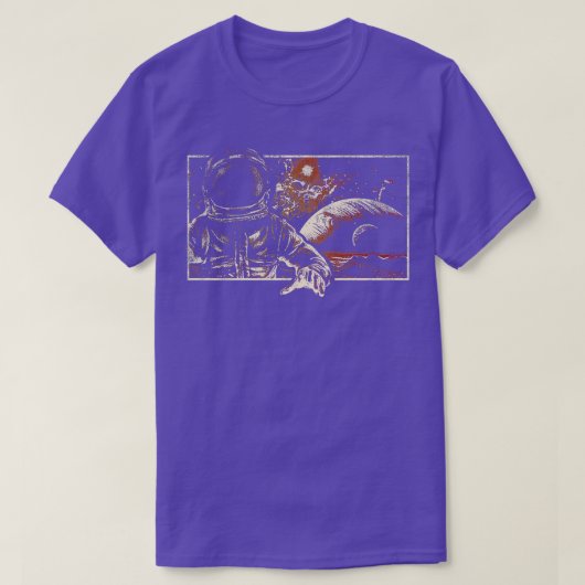 Astronaut in de ruimte 3 t-shirt (Design voorkant)