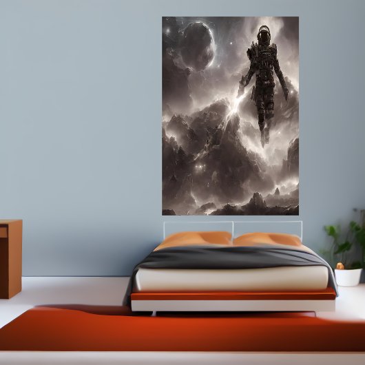 Astronaut in de ruimte | AI Art Poster