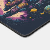 Astronaut in de ruimte bureaumat (Hoek)