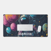 Astronaut in de ruimte bureaumat (Keyboard & Muis)