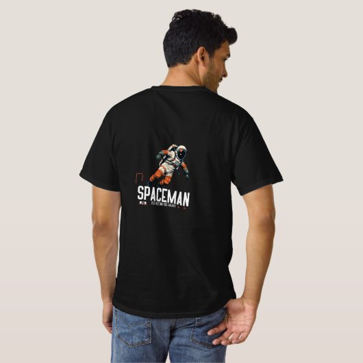 Astronaut in de ruimte - Cool Galaxy T-shirt voor (Achterkant volledig)