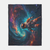Astronaut in de ruimte fleece deken (Voorkant)