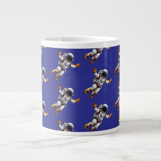 Astronaut in de ruimte grote koffiekop (Voorkant)