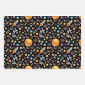 Astronaut in de ruimte inpakpapier vel (Voorkant)