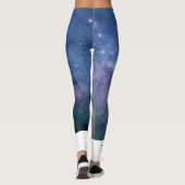 Astronaut in de ruimte met maanballonkosmossterren leggings (Achterkant)