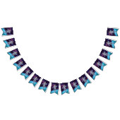 Astronaut in de ruimte met Sterren & Galaxy. Vlaggetjes (Alle)