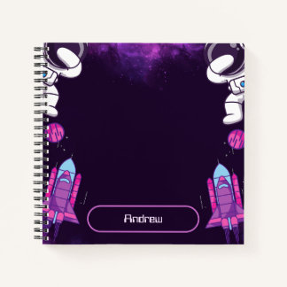 Astronaut in de ruimte notitieboek