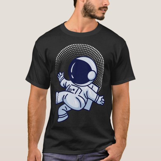 Astronaut in de ruimte ontspannen t-shirt (Voorkant)