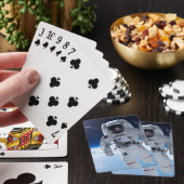 Astronaut in de ruimte pokerkaarten (Insitu)