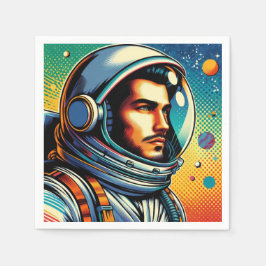 Astronaut in de ruimte! servet