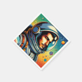 Astronaut in de ruimte! servet (Hoek)