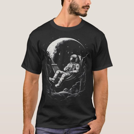Astronaut in een hangmat t-shirt (Voorkant)